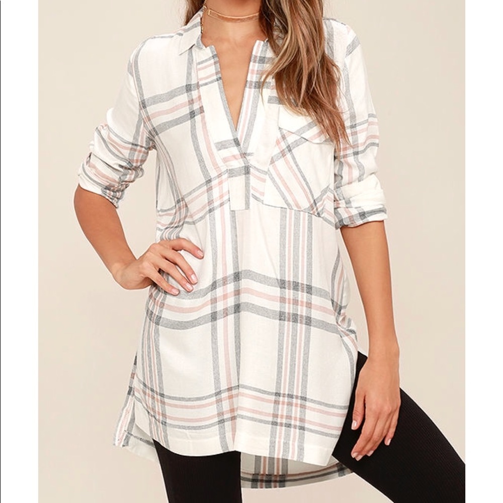 Lush plaid tunics